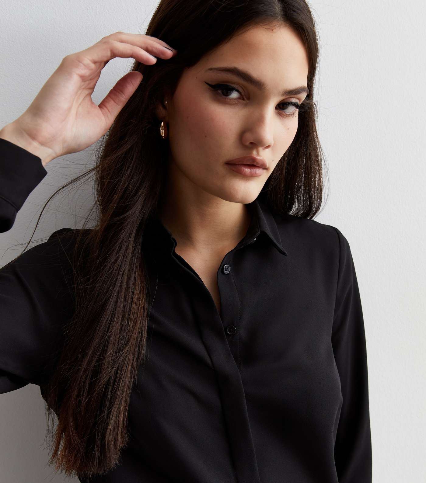 Black Long Sleeve Shirt Image 3