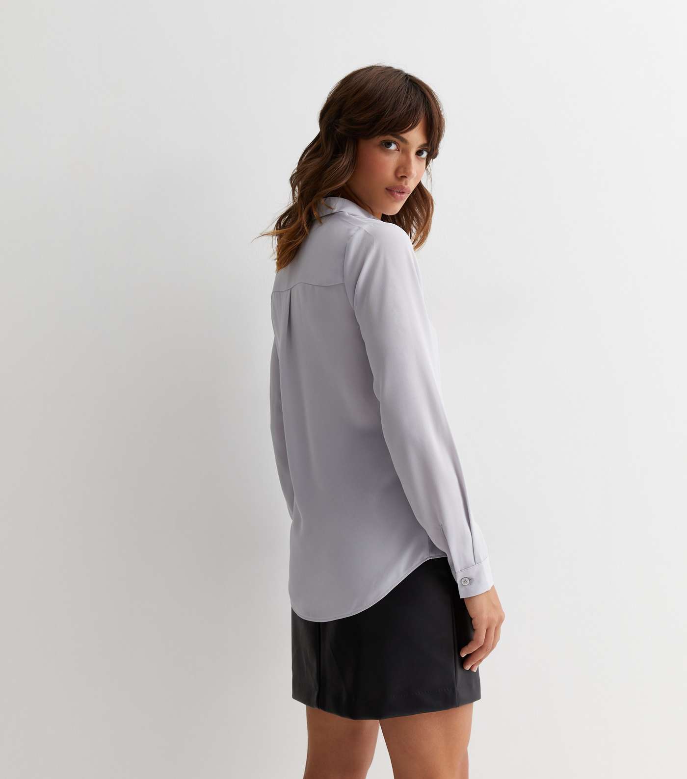 Silver Long Sleeve Shirt Image 4