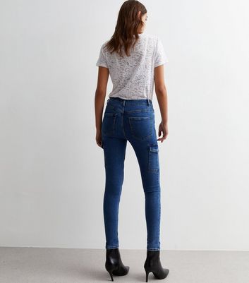 Cargo skinny hot sale jeans womens