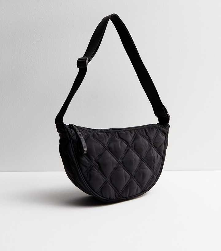 Black Quilted Cross Body Bag