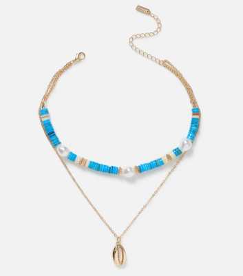 Freedom Gold Beaded Layered Necklace
