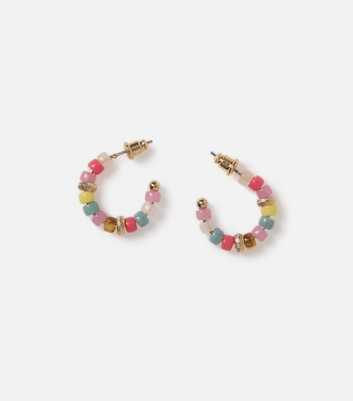 Freedom Multicoloured Beaded Hoop Earrings