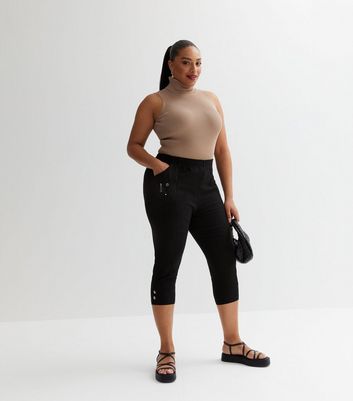 Ladies plus size sale cropped trousers