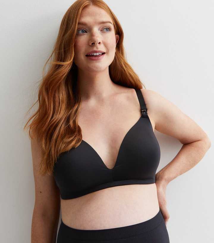 Black Curves Maternity Bra-Moulded Soft Comfort