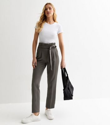 Paper bag trousers new on sale look