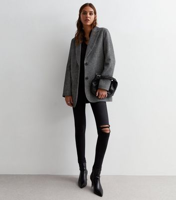 Long on sale grey blazer