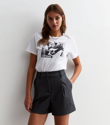 Leather shorts deals new look