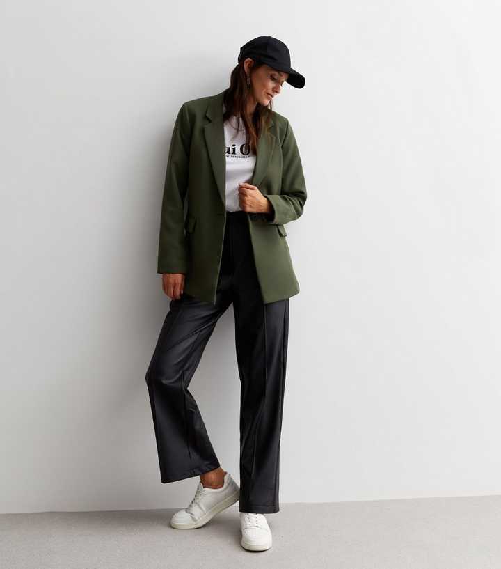 Khaki Lightweight Single Breasted Blazer