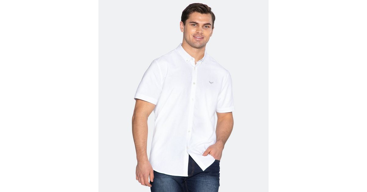 Threadbare White Short Sleeve Shirt New Look