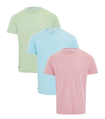 Threadbare 3 Pack Cotton Crew Neck T-Shirts | New Look