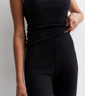 Black Thermal Leggings New Look