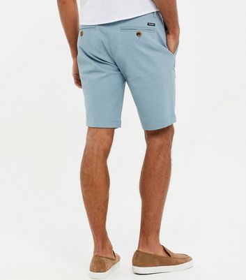 Mens pale blue 2025 chino shorts