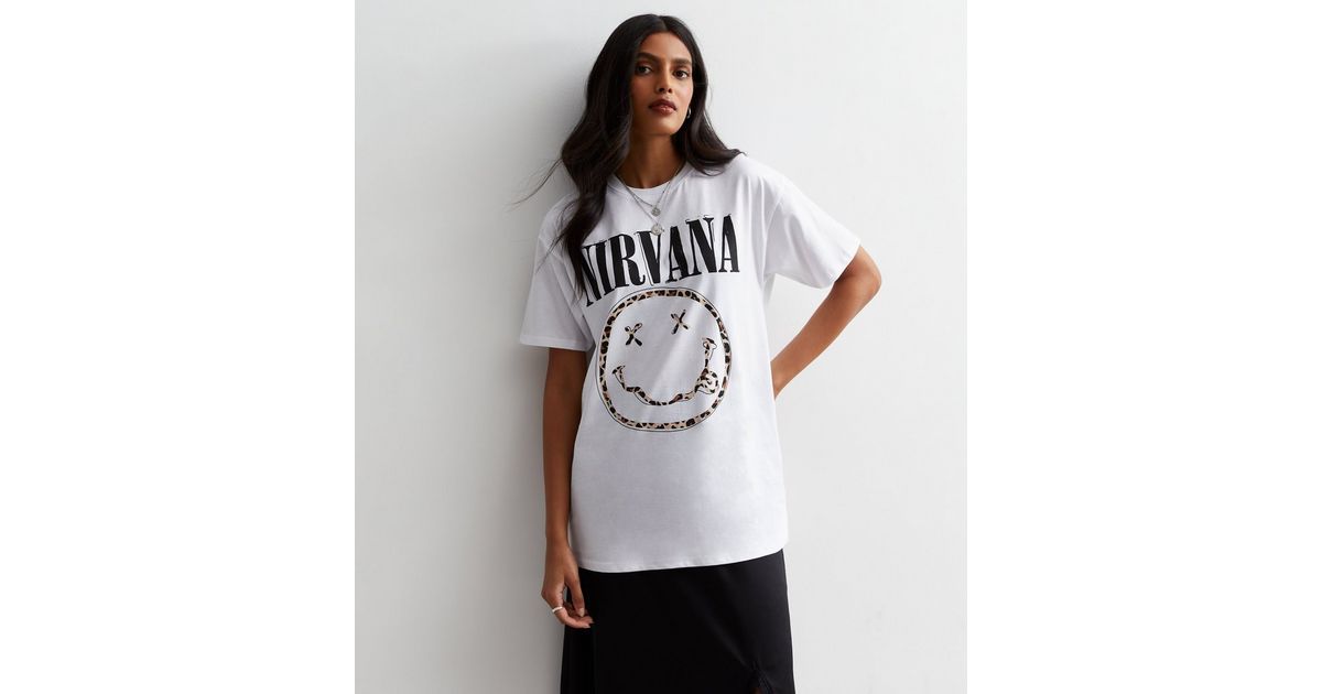 black and white nirvana shirt