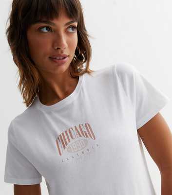 White Chicago Logo T-Shirt