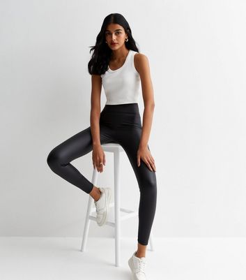 Introducing 'The Perfect Sculpting Leather Look Leggings'😍 Launching ... |  TikTok