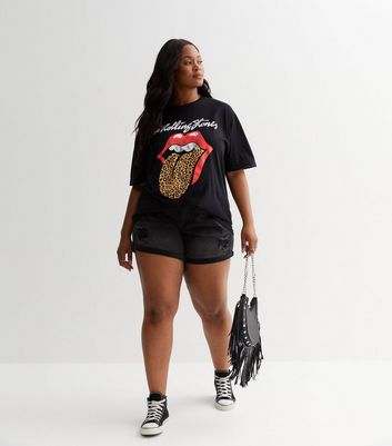 Plus size rolling stones t shirt on sale