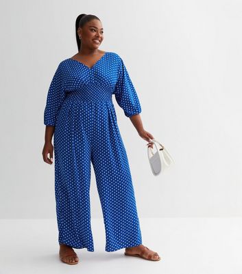 Polka dot jumpsuit store new look