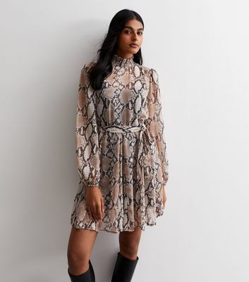 Snake cheap print dress