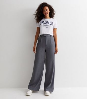 Relaxed fit: corduroy trousers with a flared leg - pigeon grey | Comma