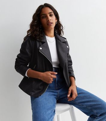 New look brand leather jacket best sale