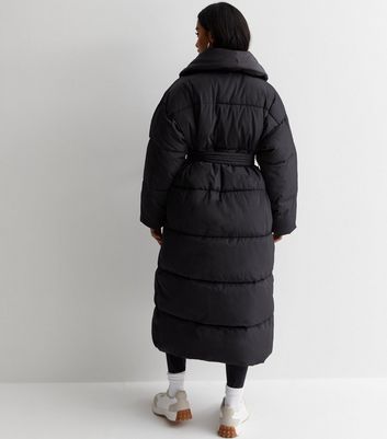 Black long puffa online