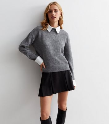 Jumper with 2025 blouse underneath