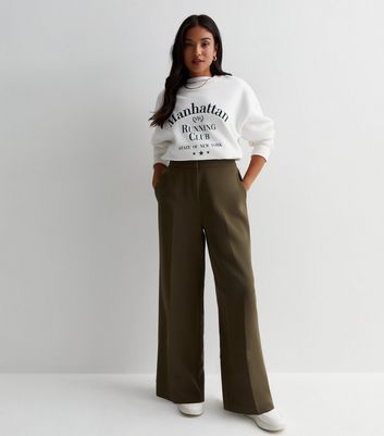 In The Style tailored high waist trouser in cream | ASOS