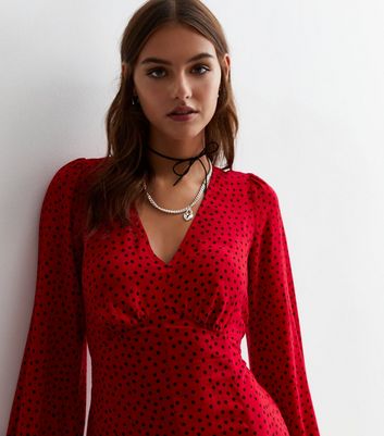 Next red best sale spot dress