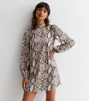 New look hot sale snake dress