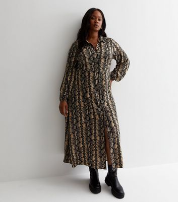 New look snake sales print dress