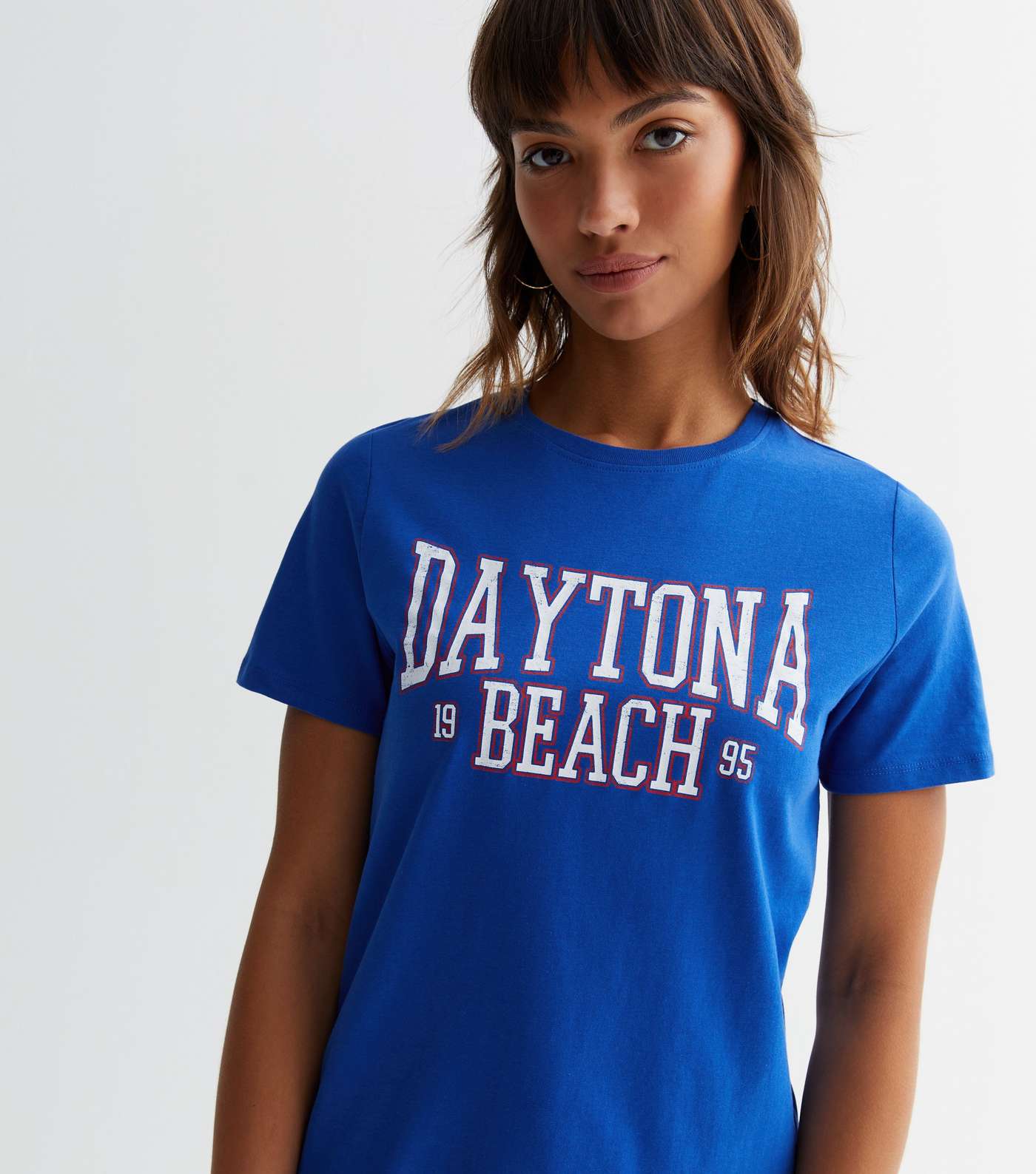 Blue Daytona Beach Logo T-Shirt Image 2