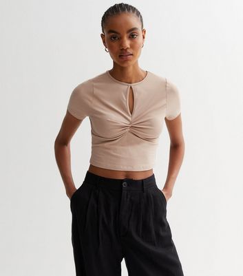 H&m twist cheap crop top