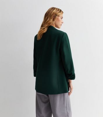 Dark green wool clearance blazer