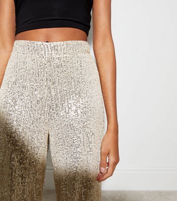 Metallic Wool Flared Trousers | Michael Kors Canada