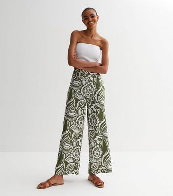 Women's Pocket Detail Seam Front Wide Leg Trousers | Boohoo UK