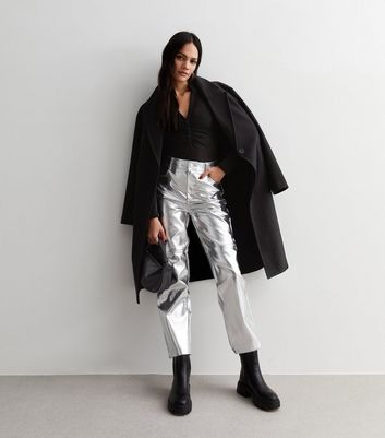 Buy Women's Silver Trousers Online | Next UK