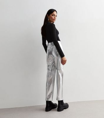 Silver pants on sale