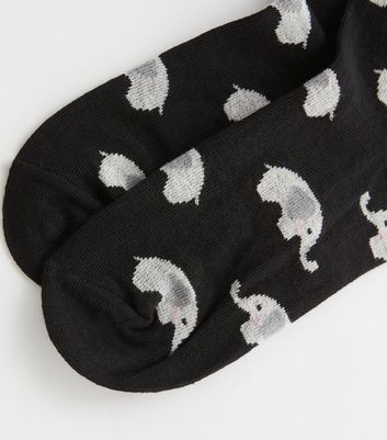Black Elephant Socks New Look