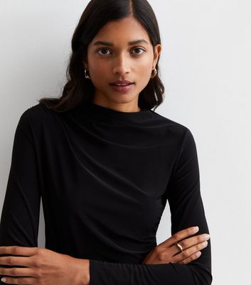 Ruched on sale turtleneck top