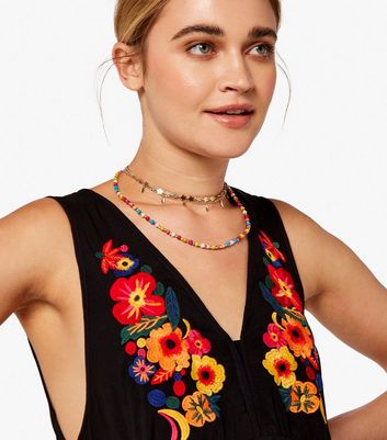 Black floral outlet dress sleeveless