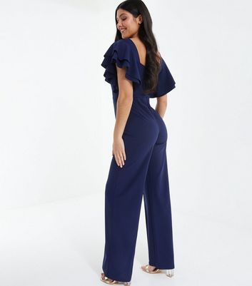 Quiz jumpsuits navy on sale