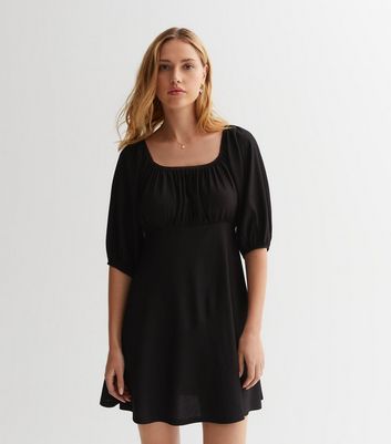 New look outlet black bardot dress