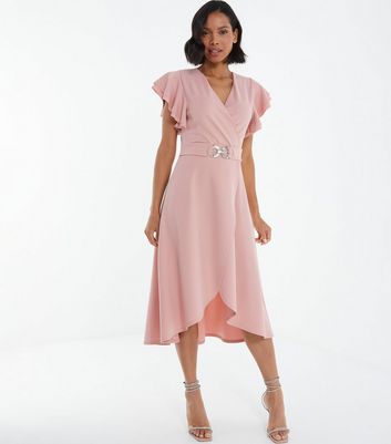 Quiz belted 2024 midi dress