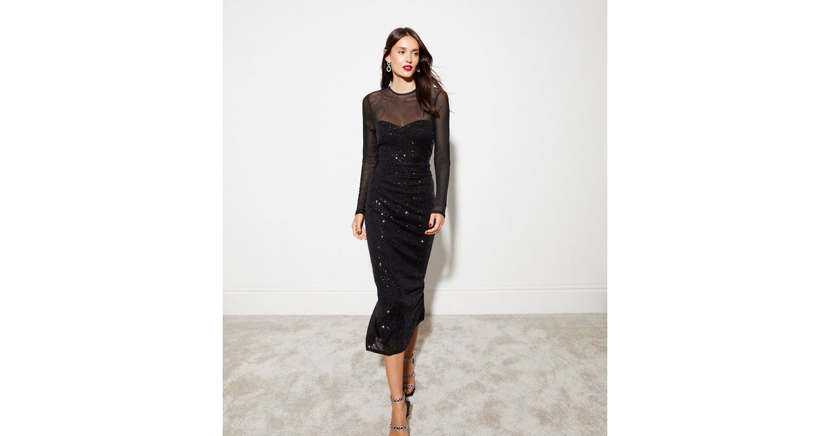 unique long black dress Black Sexy Unique Modest Sleeveless High Slit Stylish Long Women Eveni –  bridalsew main image 1