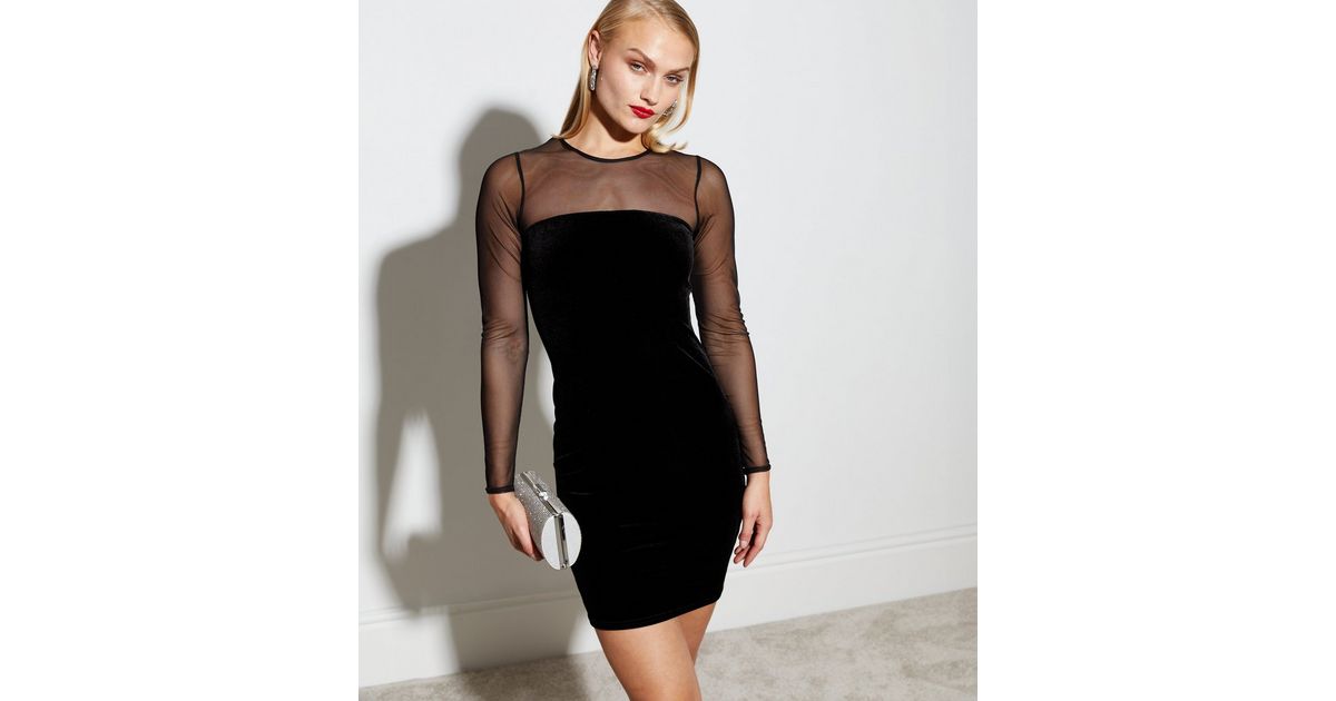 Women Grey Velvet Wrap Bodycon Mini Dress