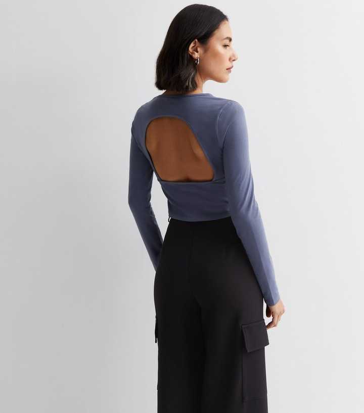 backless long sleeve top