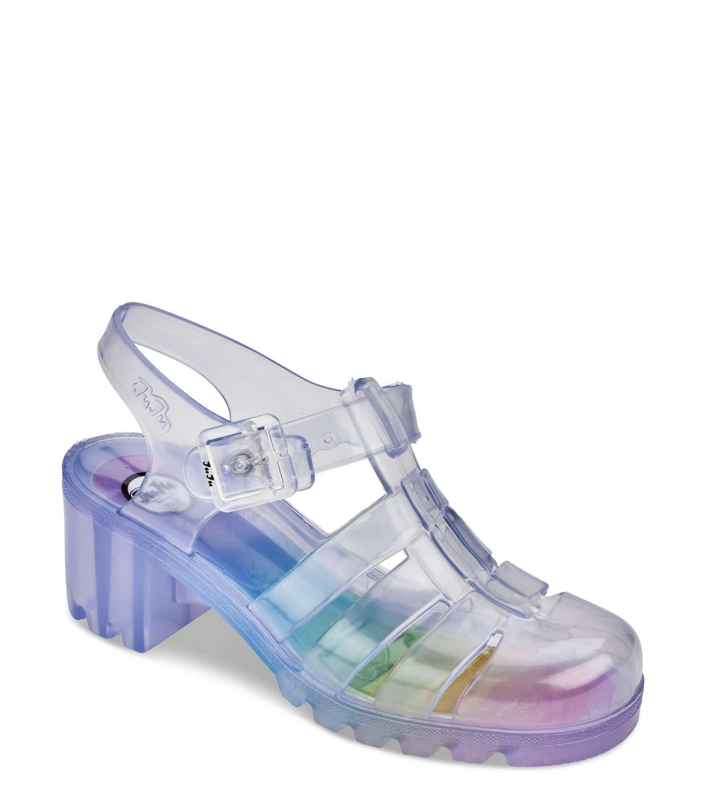 JUJU Multicoloured Chunky Block Heel Sandals Image 2