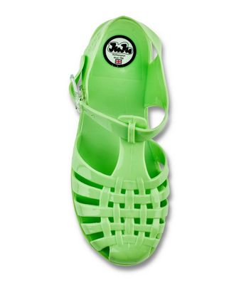 Lime green cheap jelly sandals