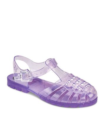 juju lilac jelly sandals