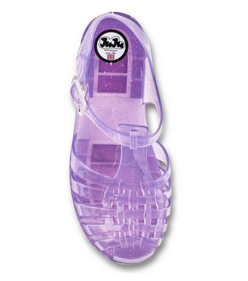 JUJU Lilac Jelly Sandals New Look